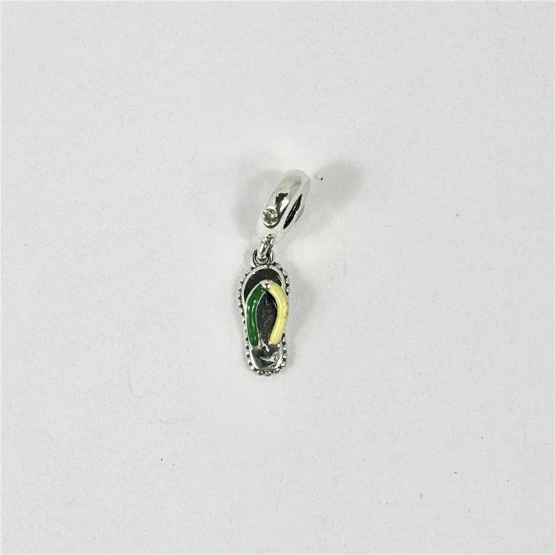 BERLOQUE LISO CHINELO RESINADO VERDE E AMARELO