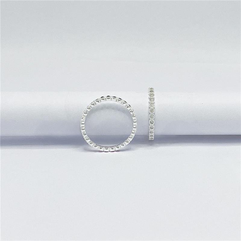 ANEL LISO LAP ALIANÇAS COM PEDRAS REDONDAS 3MM