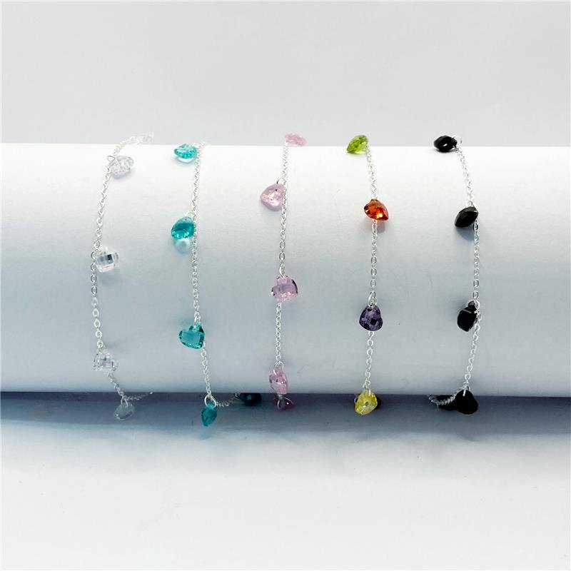 PULS LISA LAP 7 PEDRAS CORAÇÕES 5MM 16+5CM