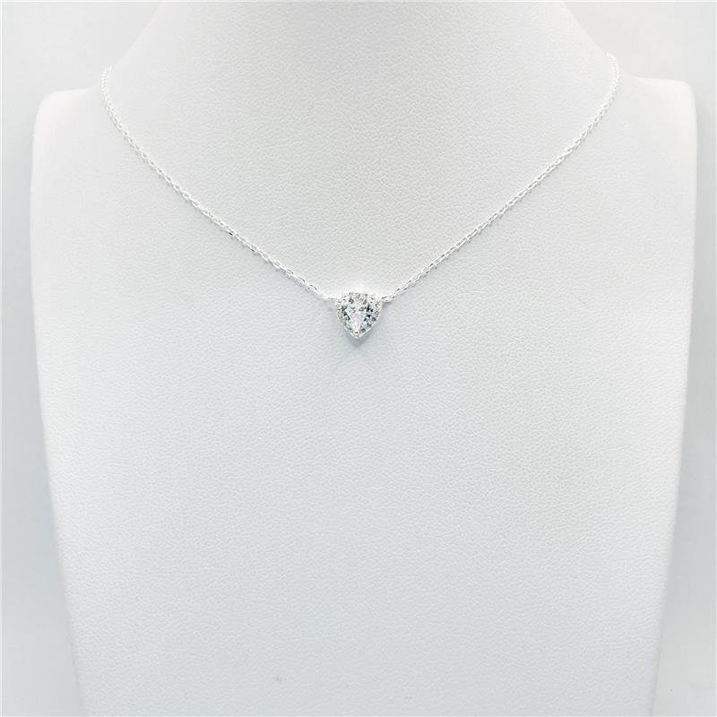 COLAR LISO LAP CORAÇÃO 8MM 40+5CM