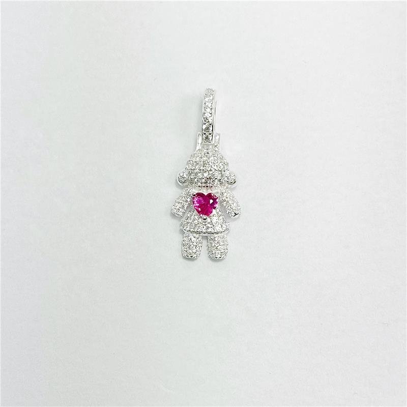 PING LISO LAP MENINA COM CORAÇÃO 2CM