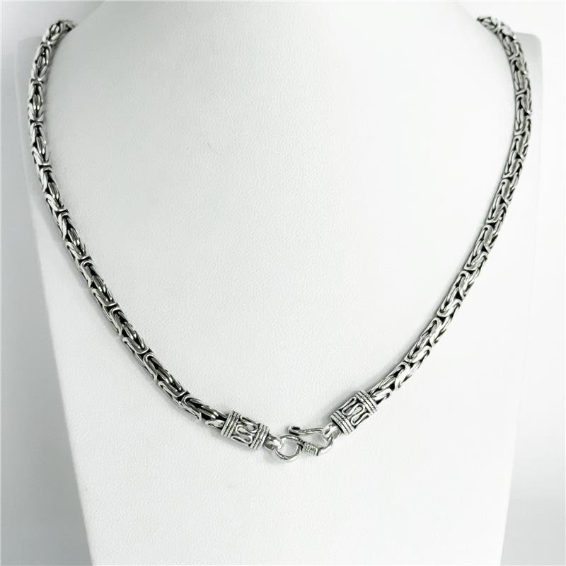 CORRENTE LISA BALI PONTO PERUANO 3MM 60CM