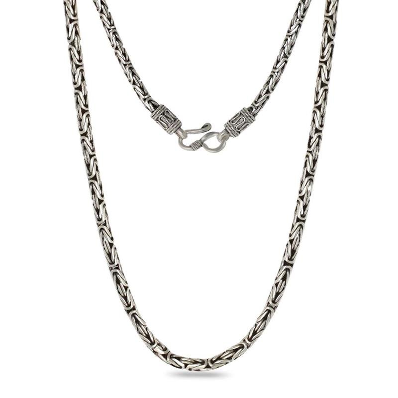 CORRENTE LISA BALI PONTO PERUANO 3MM 60CM