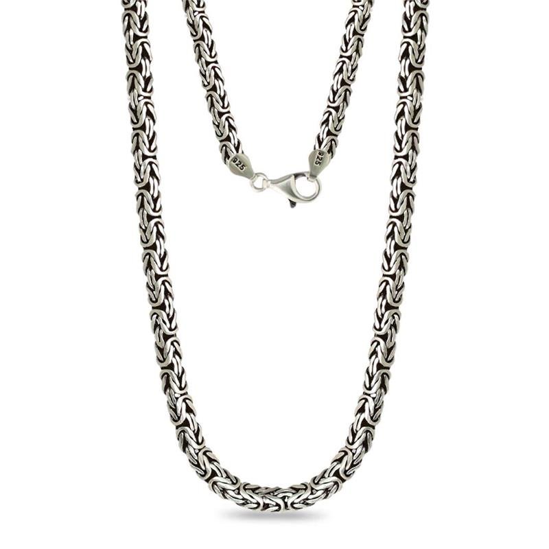 CORRENTE LISA BALI PONTO PERUANO ACHATADO 6MM 60CM