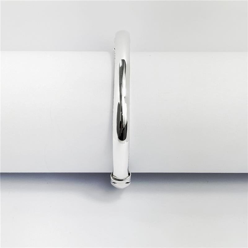 BRACELETE LISO ELETROFORMAÇÃO LATERAL TRABALHADA 7MM