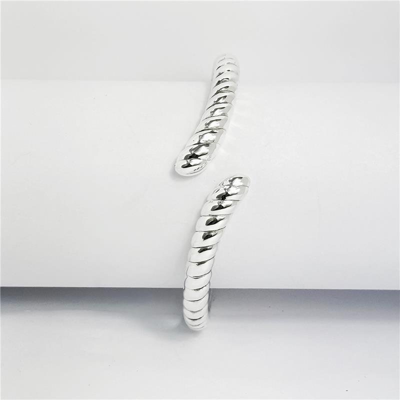 BRACELETE LISO ELETROFORMAÇÃO ESPIRAL 2 PONTAS