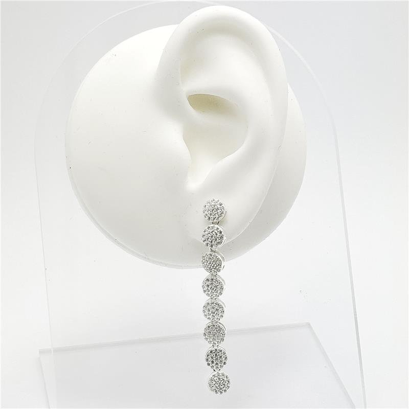 BR LISO LAP 8 CIRCULOS PENDURADOS CRAVEJADOS 5CM