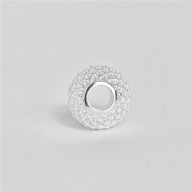 BERLOQUE LISO REDONDO VAZADO 1CM X 1,2CM