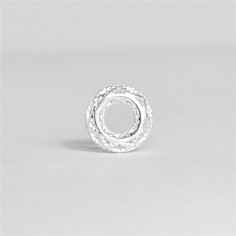 BERLOQUE LISO REDONDO VAZADO 6MM X 1,1CM