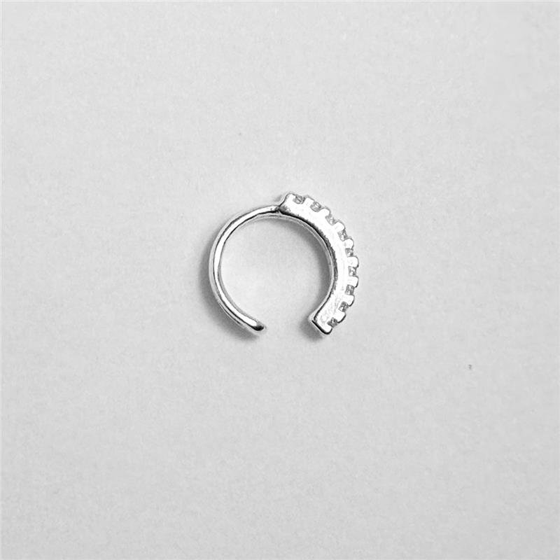 PIERCING FAKE LISO LAP METADE CRAVEJADO 2,3MM X 1CM