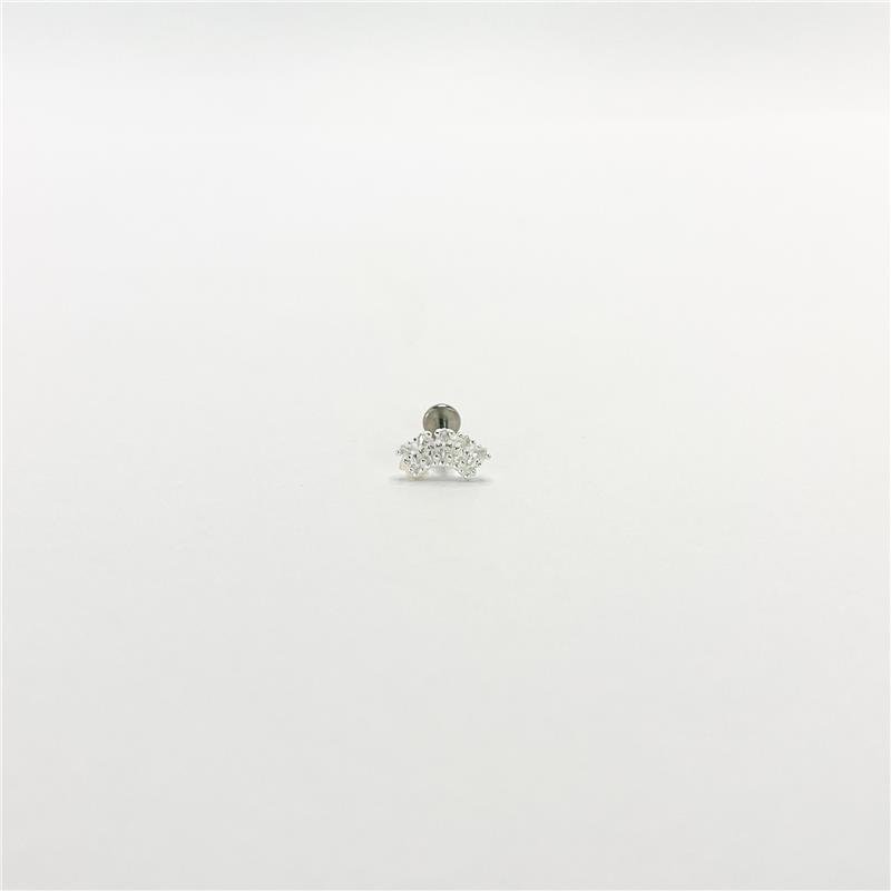 PIERCING LISO LAP COROA 9MM X 5MM 