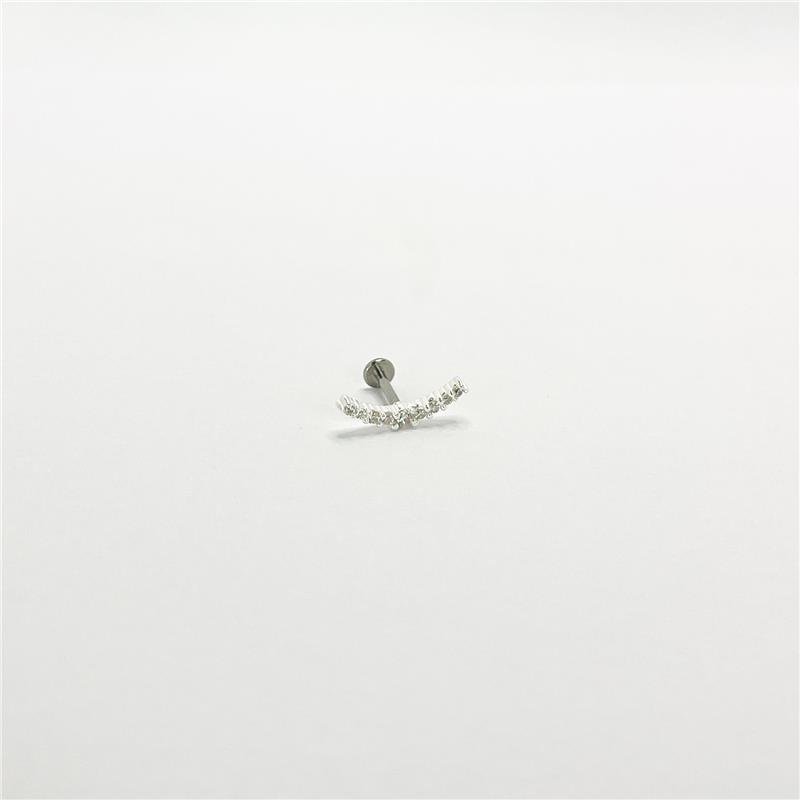 PIERCING LISO LAP CÔNCAVO 1,5CM 