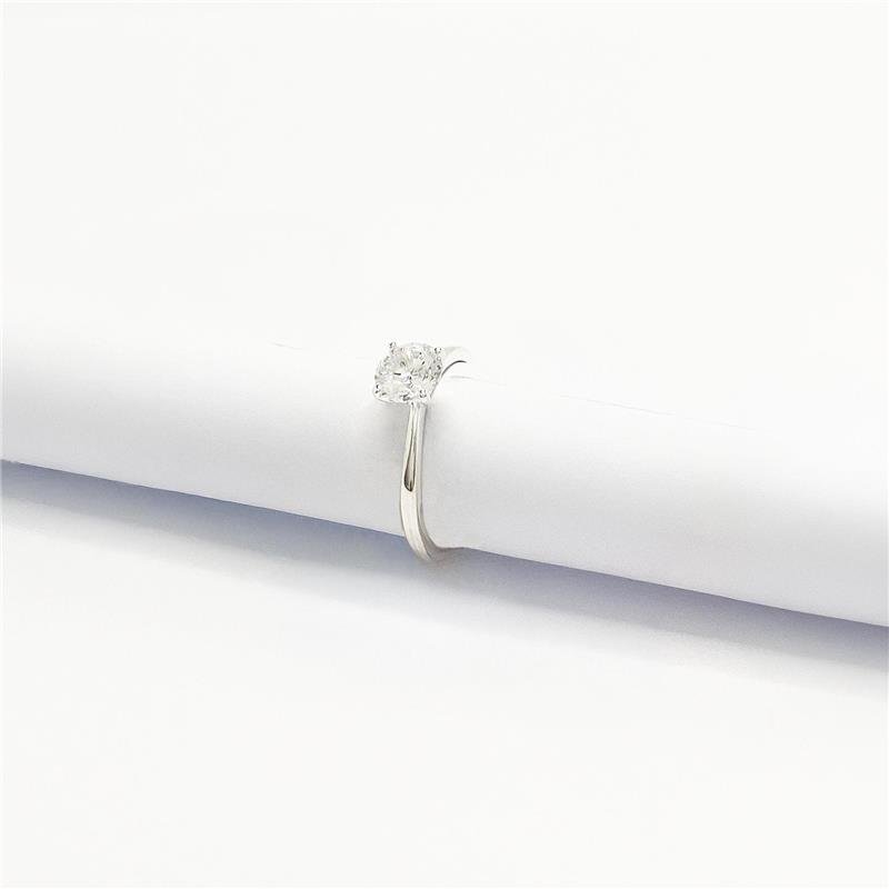 ANEL LISO LAP SOLITÁRIO 7MM 4 GARRAS