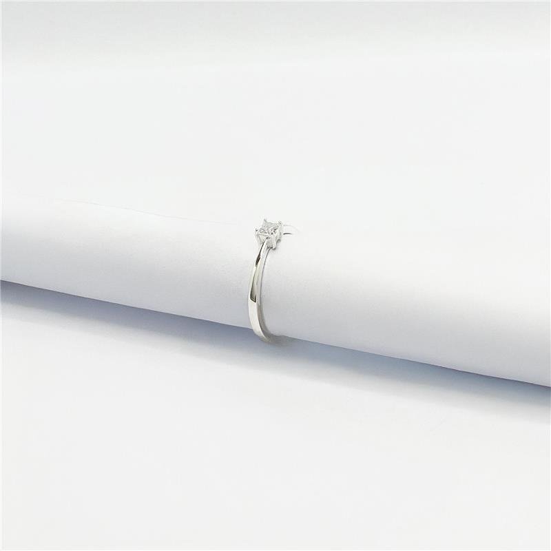 ANEL LISO LAP SOLITÁRIO 4MM 4 GARRAS