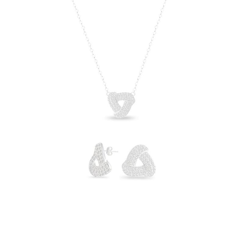 CONJ LISO LAP TRIANGULO ENTRELAÇADO