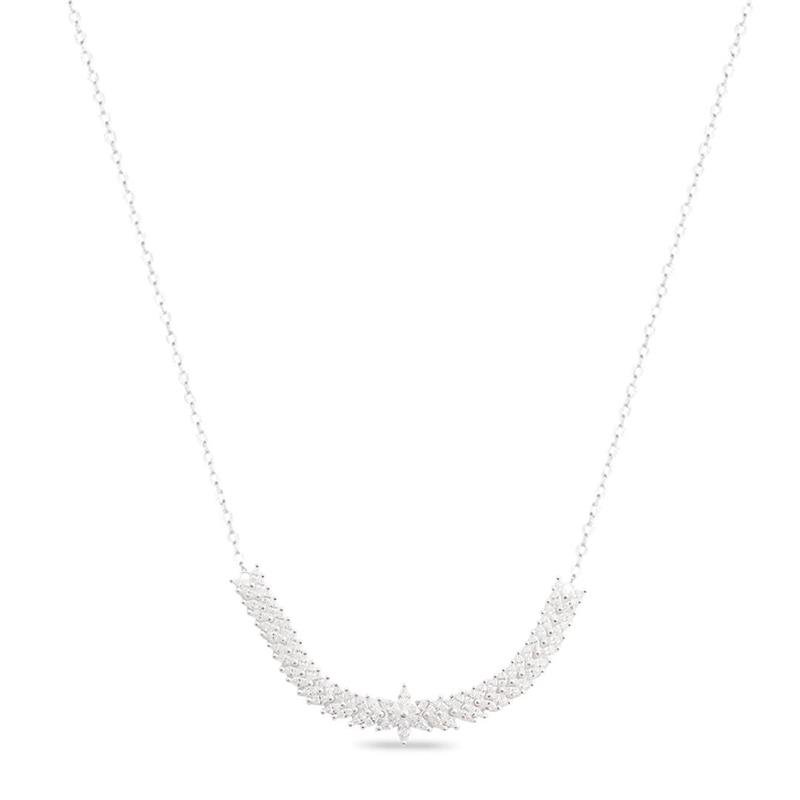 CHOCKER LISO LAP FOLHAS COM FLOR CENTRAL 35CM+EXT