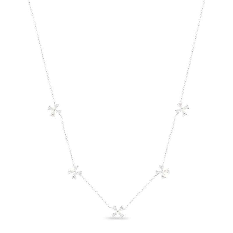 COLAR LISO LAP 5 FLORES 40CM+EXT