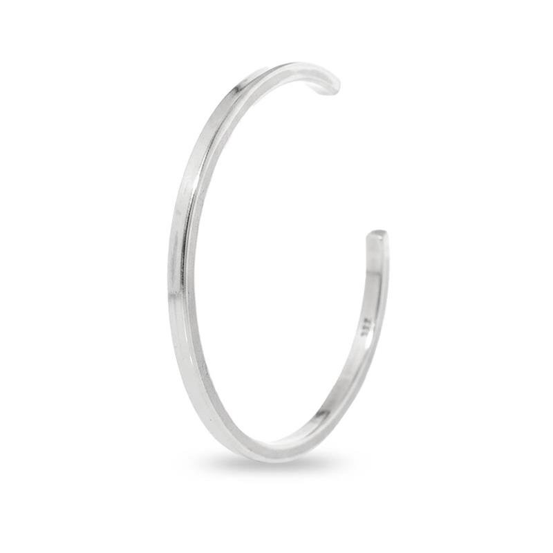 BRACELETE LISO ARO QUADRADO ABERTO 4MM