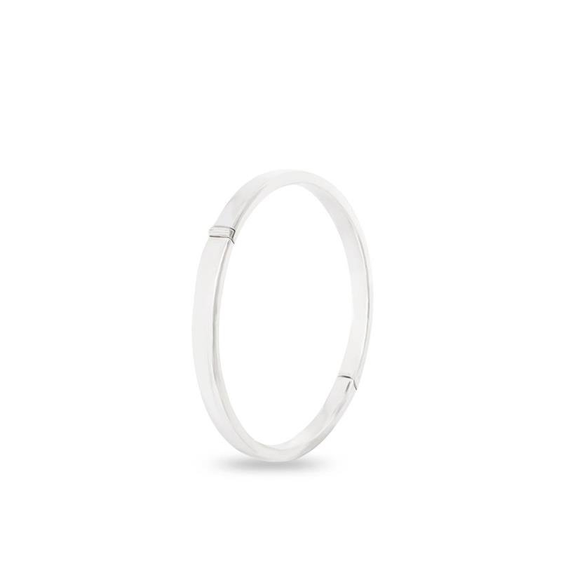 BRACELETE LISO OCO REDONDO ARO RETANGULAR 5,5MM
