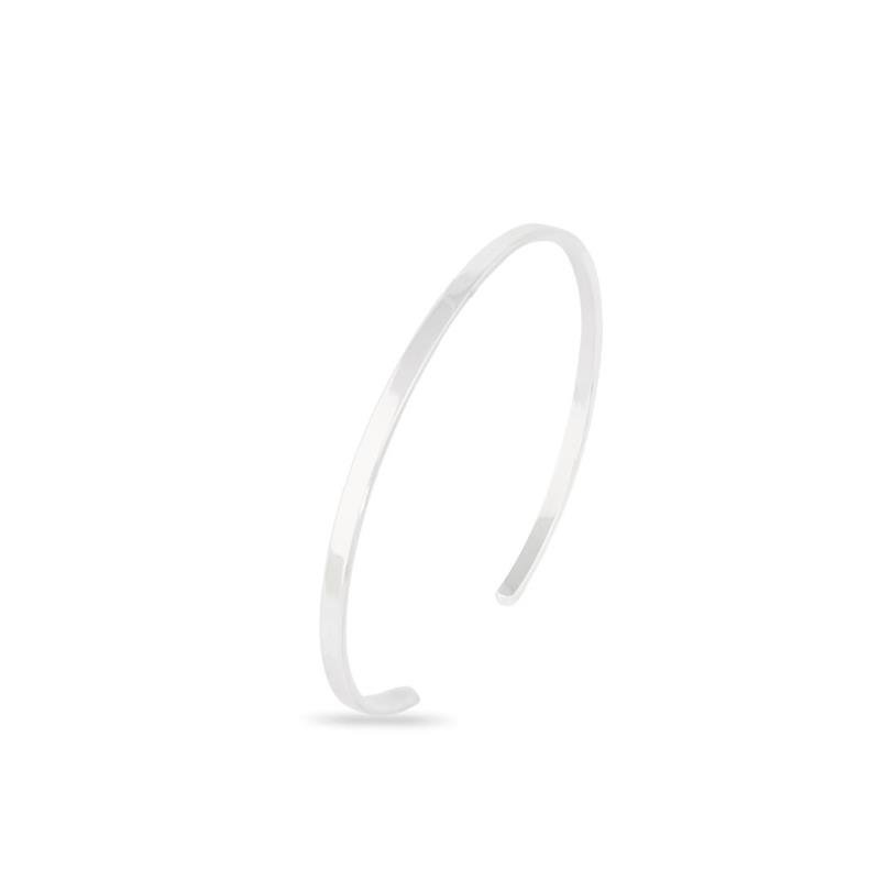 BRACELETE LISO ARO RETANGULAR ABERTO 3MM