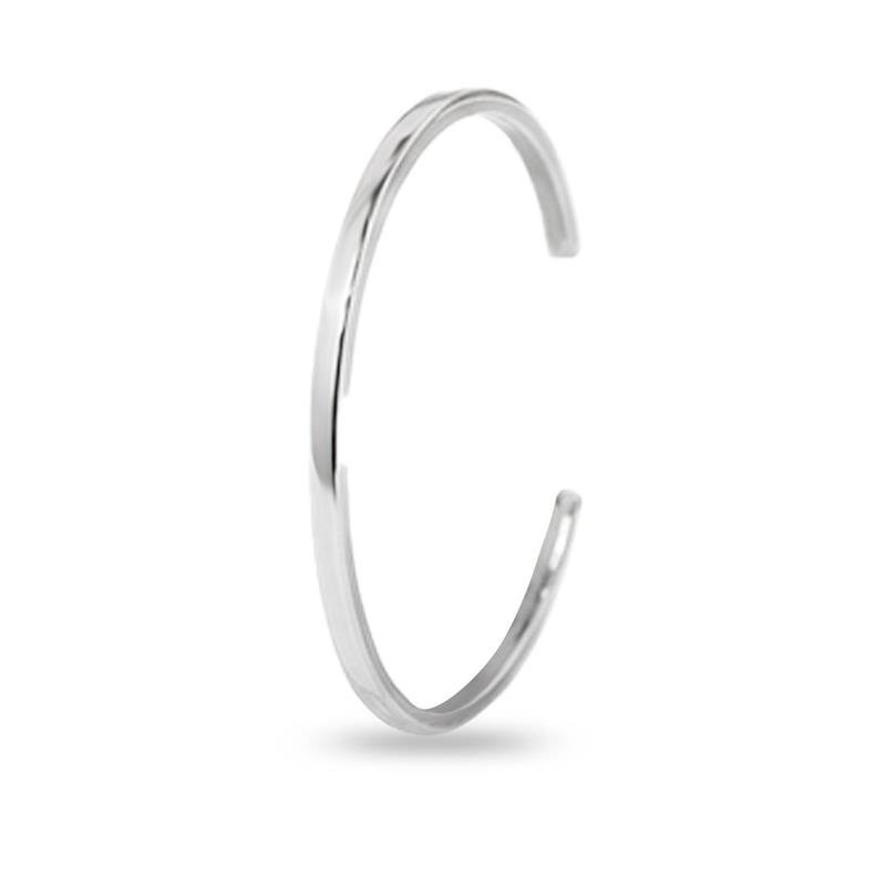 BRACELETE LISO ARO QUADRADO ABERTO 3MM