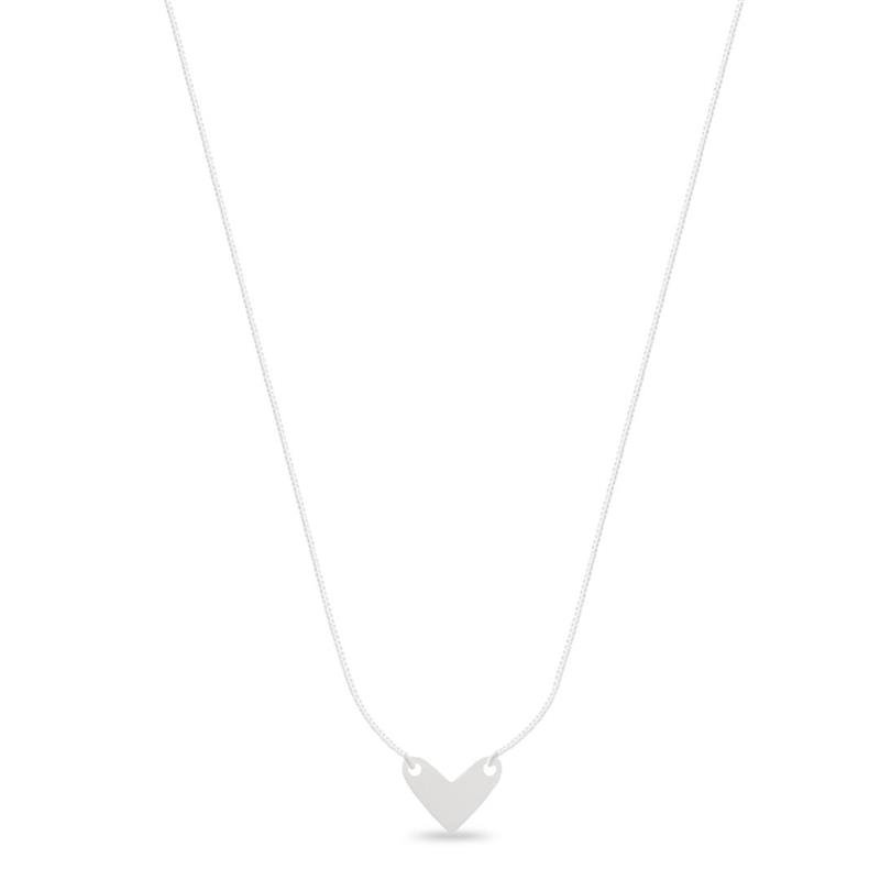 COLAR LISO CORAÇÃO 1,4 X 40+5CM 