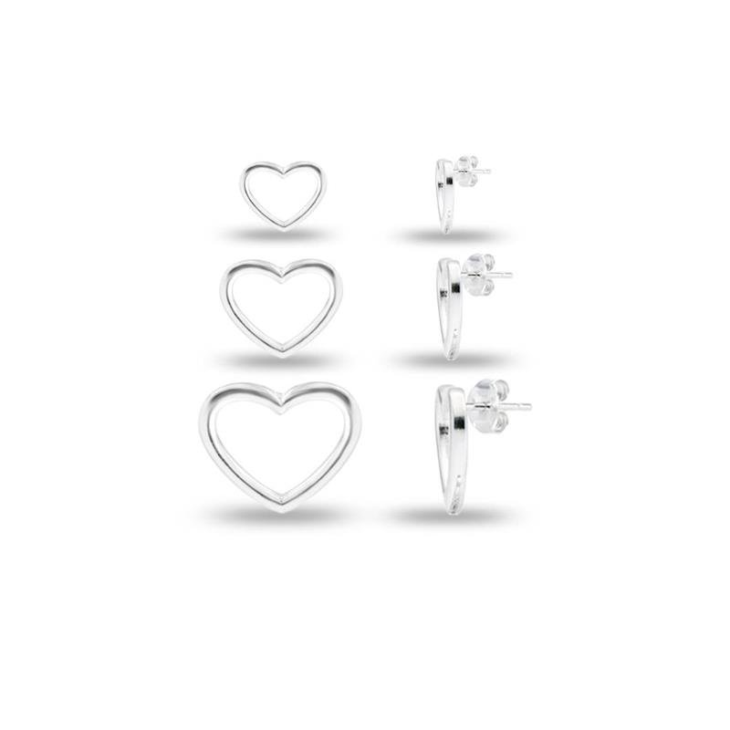 BR LISO TRIO CORAÇÃO VAZADO PMG