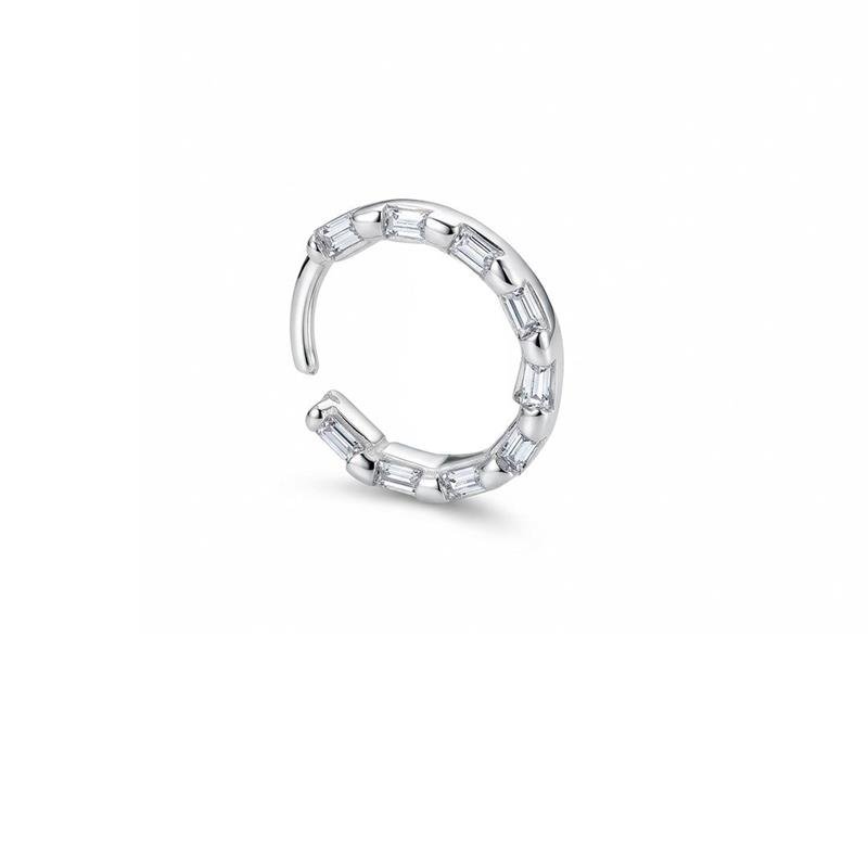 PIERCING LISO LAP PEDRAS RETANGULARES 9MM