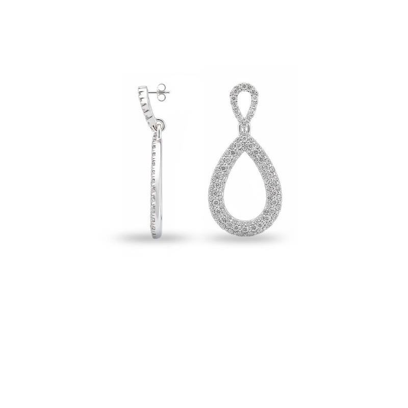 BR LISO LAP GOTA PENDURADA CONTORNO CRAVEJADO 3CM 