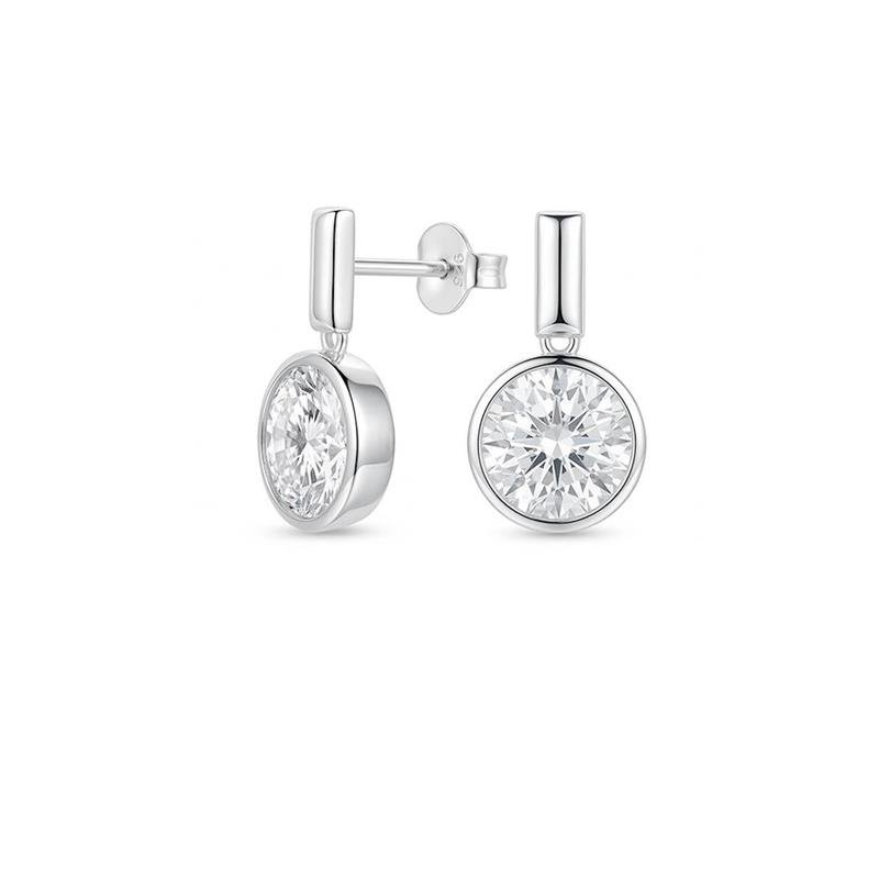 BR LISO LAP RETANGULO COM PEDRA REDONDA PENDURADA 2,1CM 